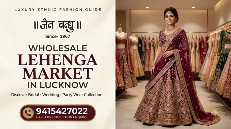 Understanding the Seasonal Supply Chain Behind Lucknow’s Wholesale Lehenga Trade